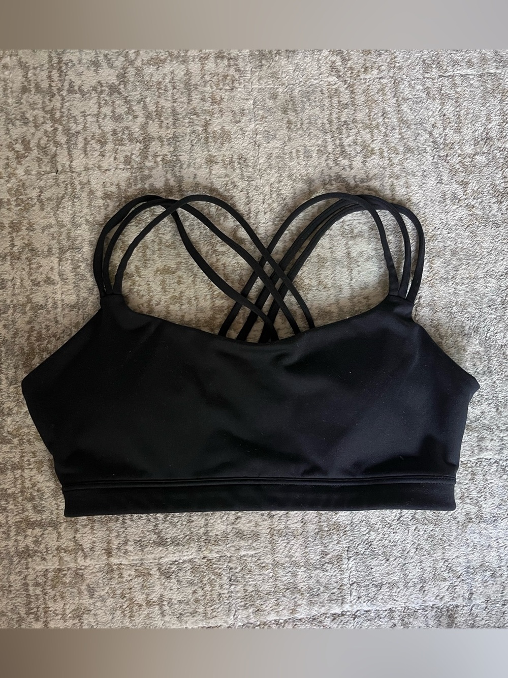 GAP Black Strappy Sports Bra